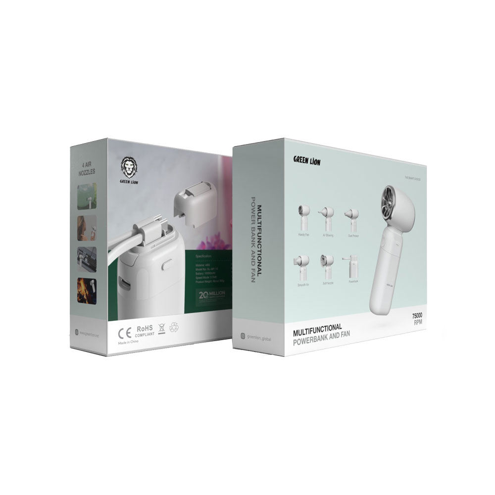 جت فن و پاور بانک گرین لاین مدل MULTIFUNCTIONAL
