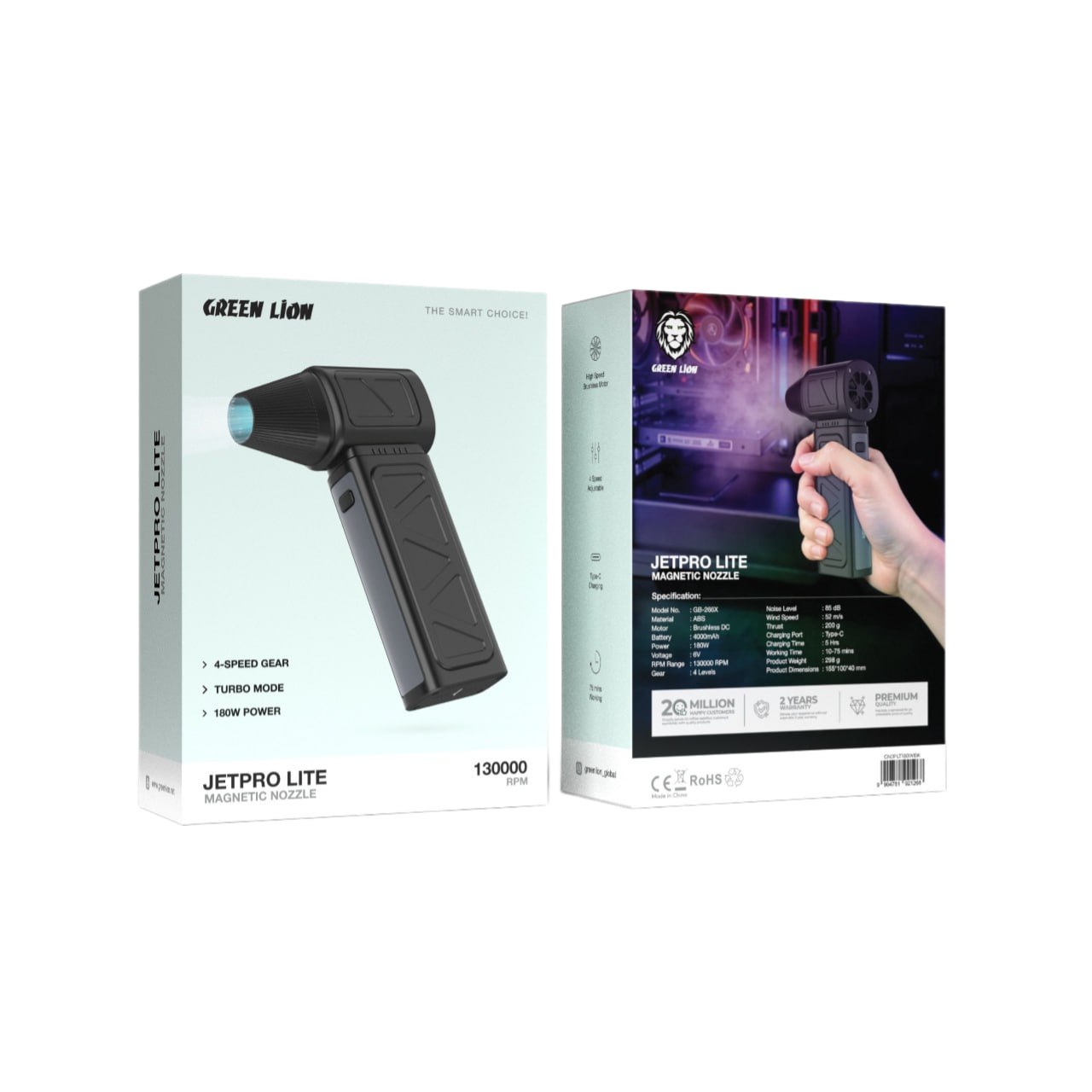 جت فن گرین مدل JETPRO LITE